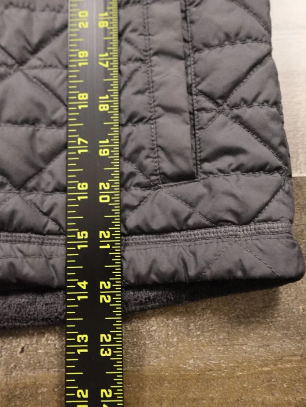 The North Face Quilted Insulated Hooded Jacket Boys Medium (10/12) Gray Full Zip